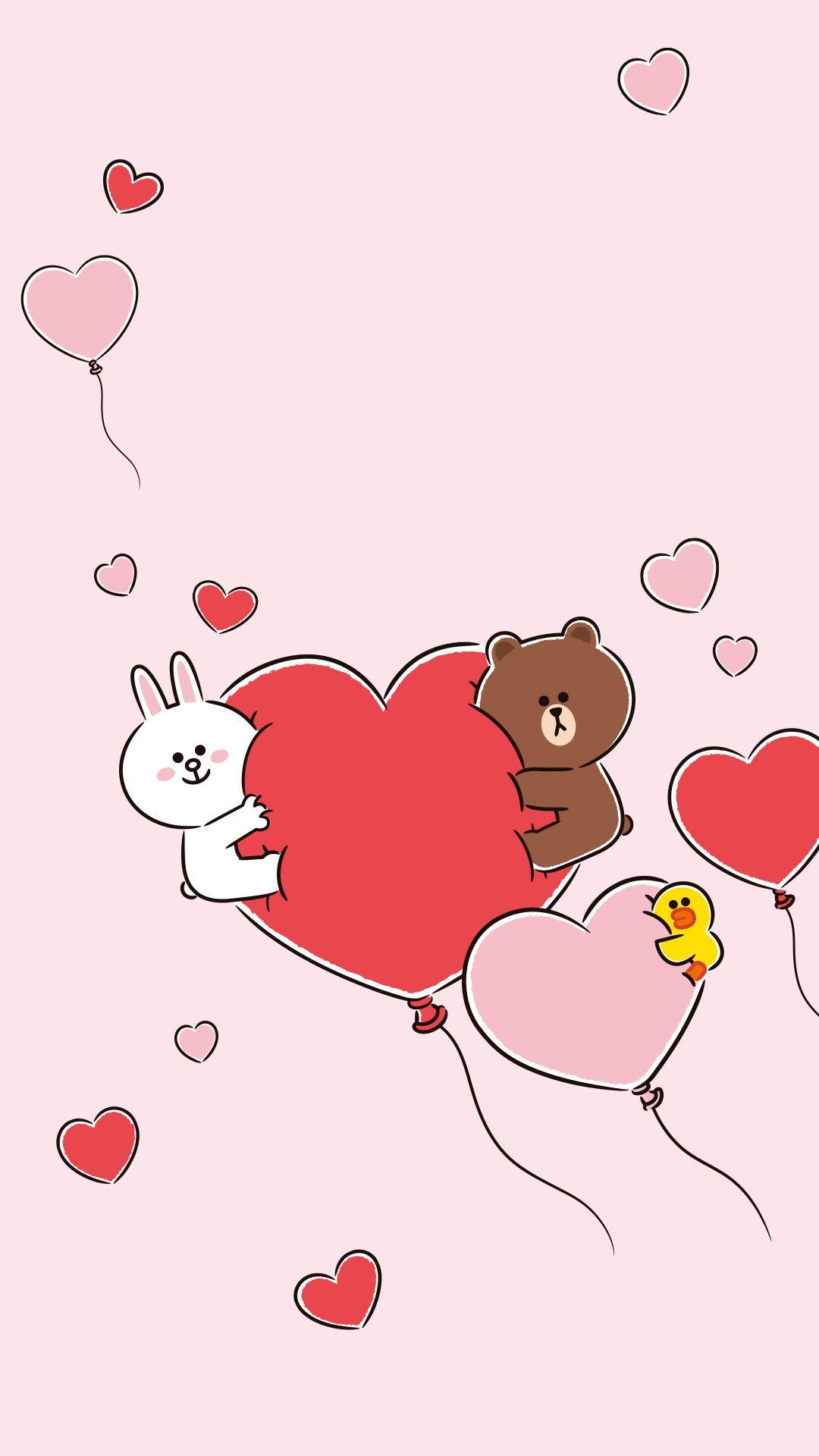 LINEFRIENDS PIC. GIFs, pics and wallpaper by LINE friends. Line friends, Bear wallpaper, Cute cartoon wallpaper