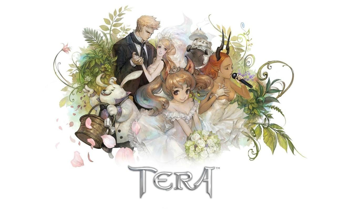 Wallpaper basket, bouquet, crown, rabbit, elves, neckline