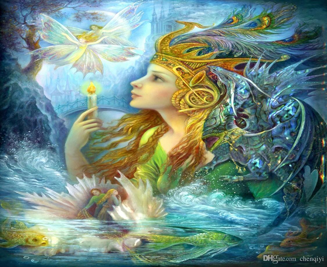 Custom Large Mural 3D Fabric Wallpaper Room European Oil Painting Style Sitting Room Bedroom Princess To Butterfly Elves Fairy Tale World Good