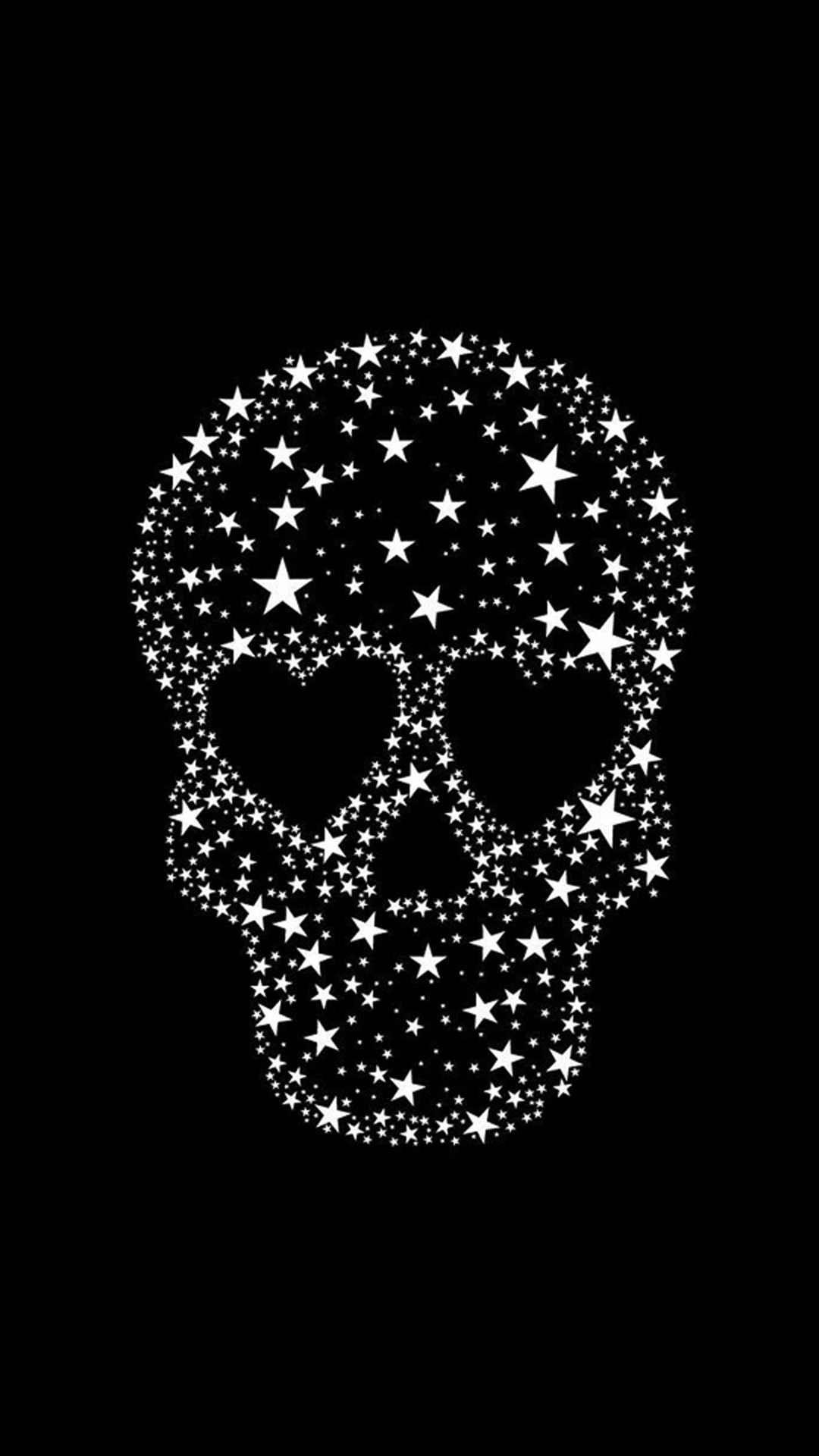stars #skull #wallpaper #background. Skull wallpaper, Skull wallpaper iphone, Cute black wallpaper