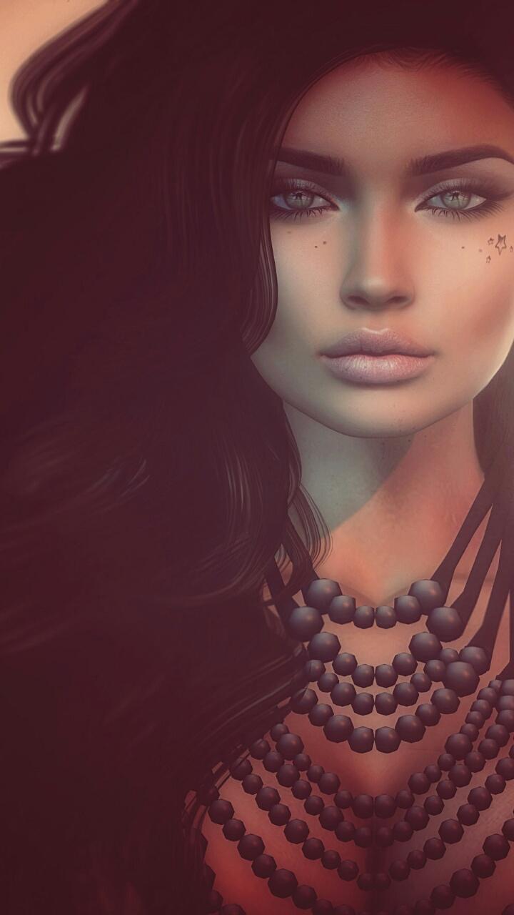 Virtual girl, 3D, 3D art, art, art girl, artists, background