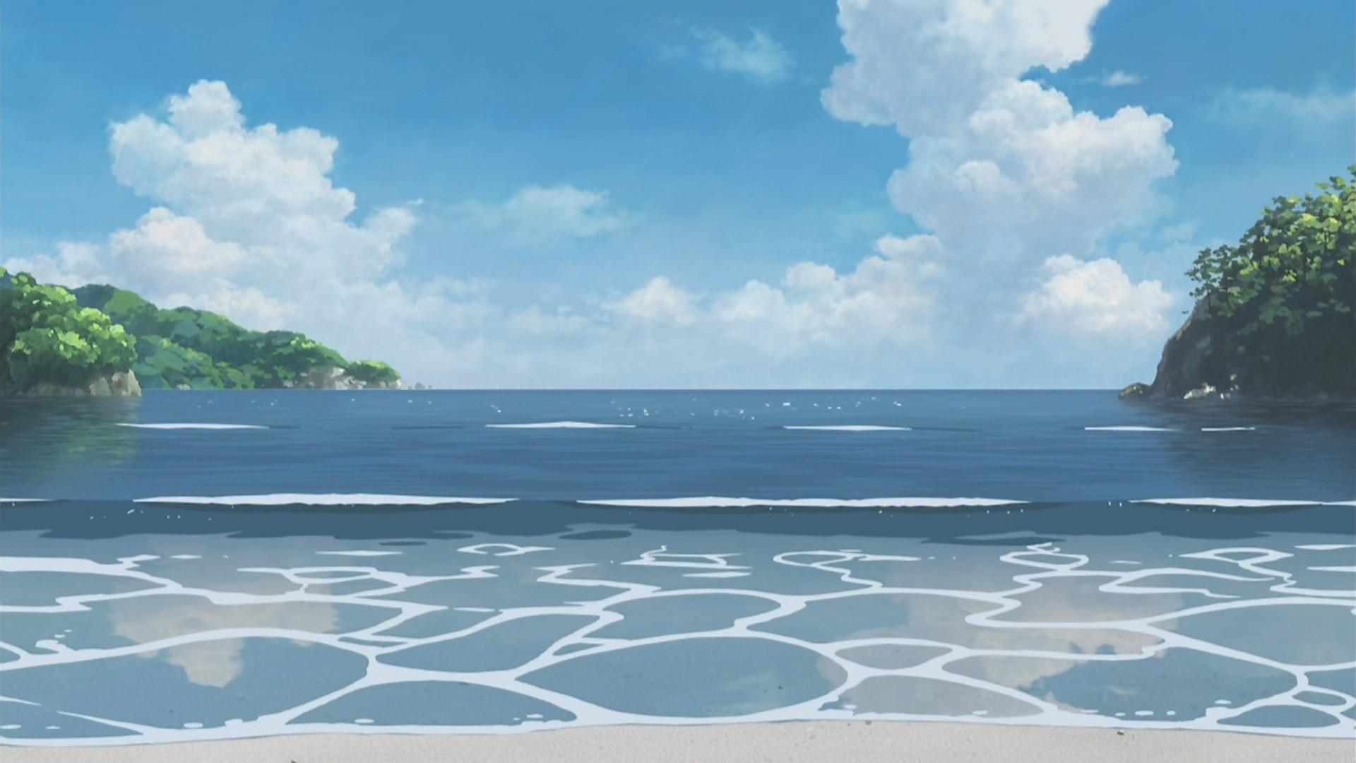 Anime Ocean Background, Best Background Image, HD Wallpaper