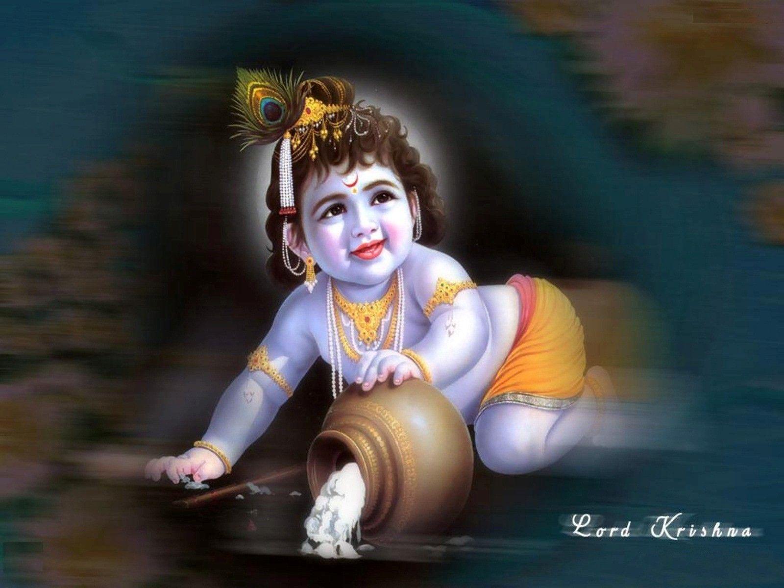 Cute Baby Krishna Wallpaper Classic Krishna Wallpaper Digital Download |  iphonekrishnawallpaper.in