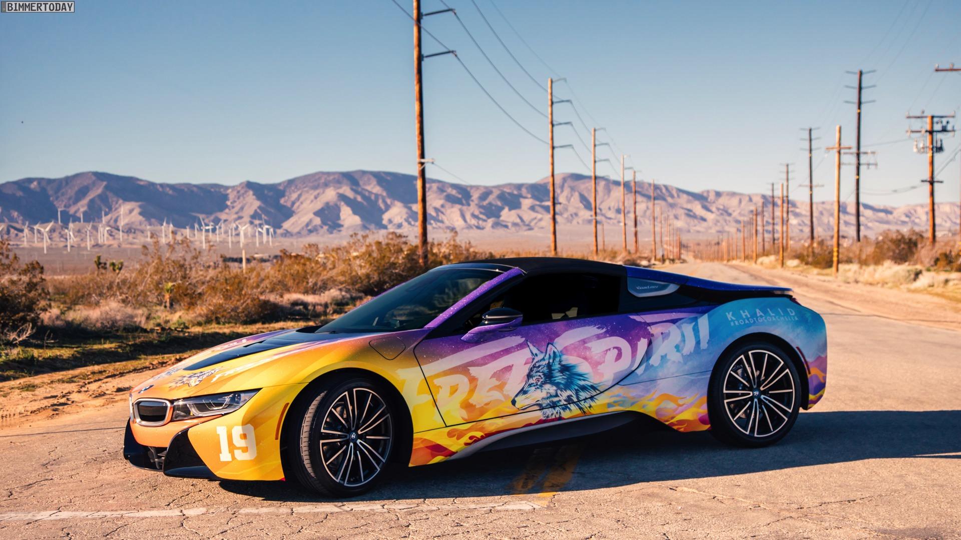 BMW I8 Roadster 'Art Car': Road To Coachella Im Khalid Design