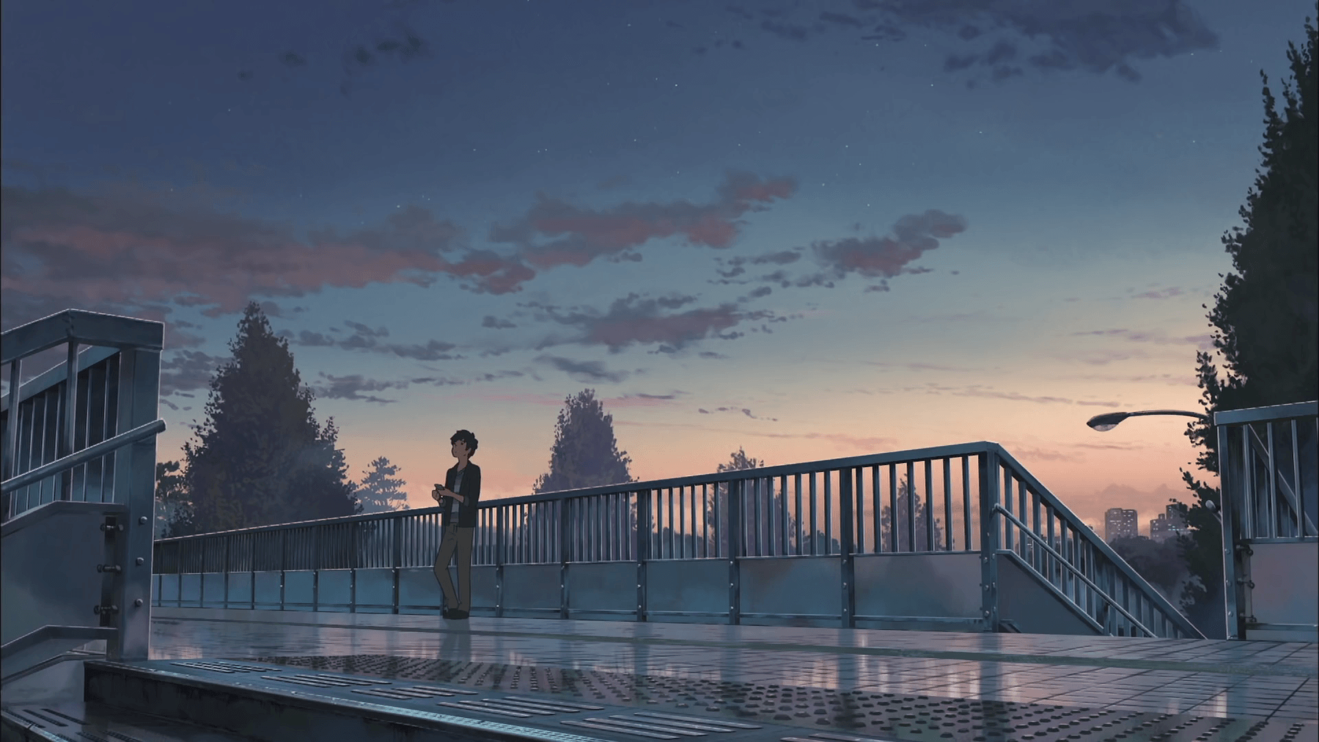 Anime style scenery wallpaper