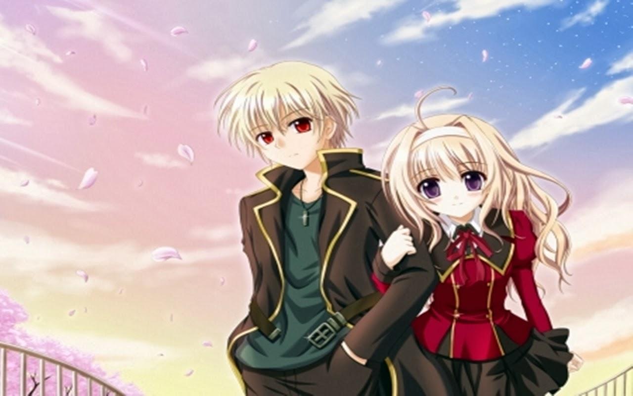 boy and girl love anime HD wallpaper for desk