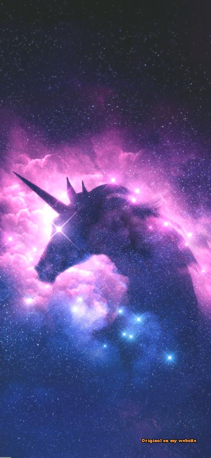 Aesthetic Pastel Unicorn Galaxy Background