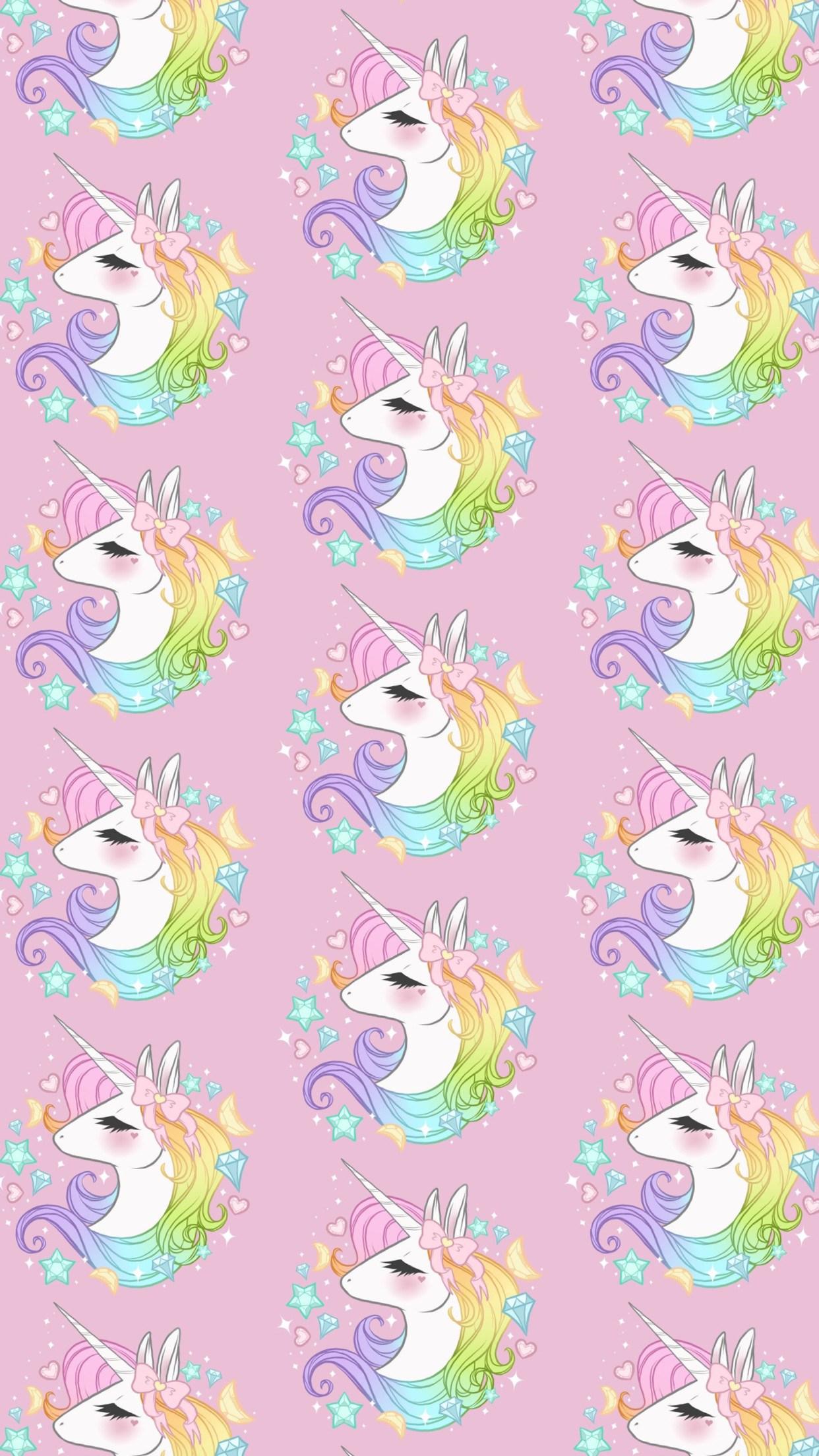 Wallpaper Cute Unicorn iPhone