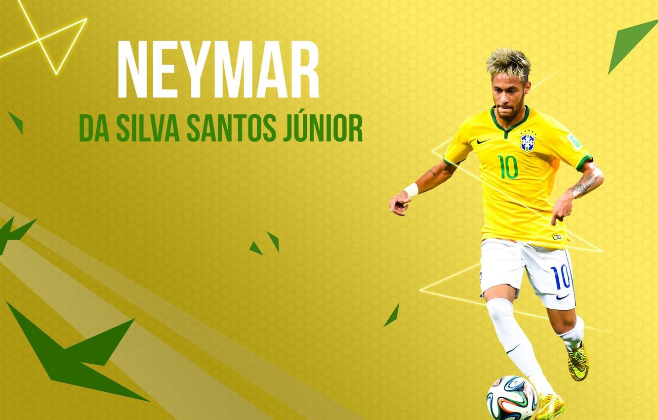 Wallpaper sport, vector, Brazil, player, Neymar, Neymar JR image for desktop, section мужчины