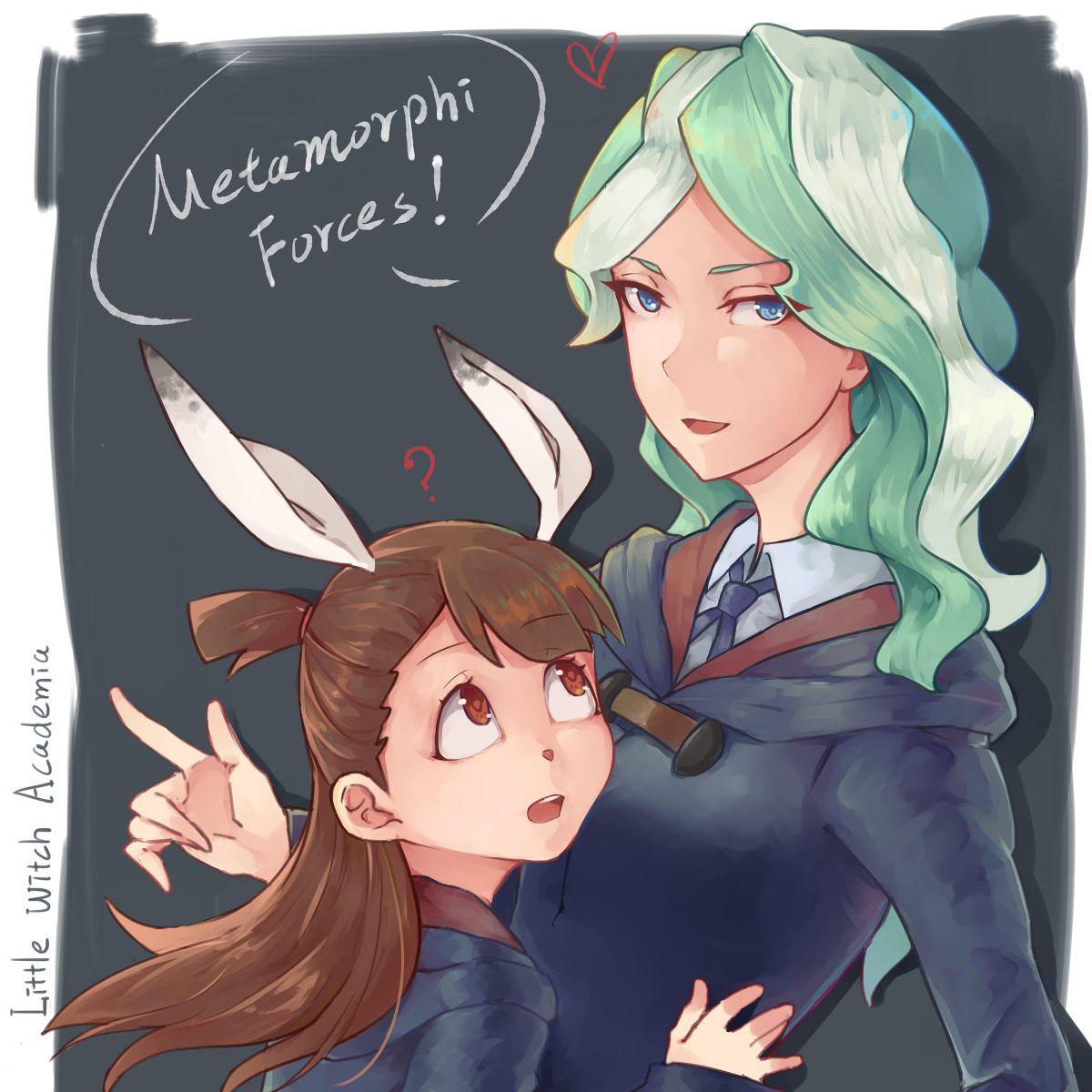 Akko and Diana, by NYAkechi. little witch. Little