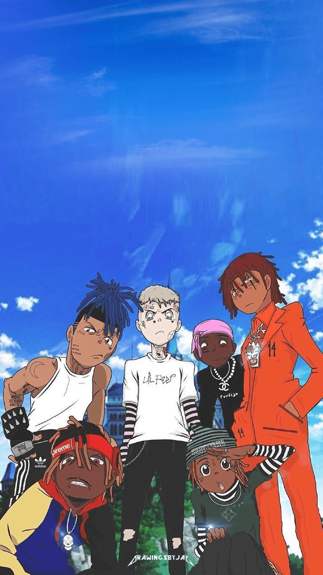 Lil Peep X And Juice Wrld Anime Wallpapers - Wallpaper Cave
