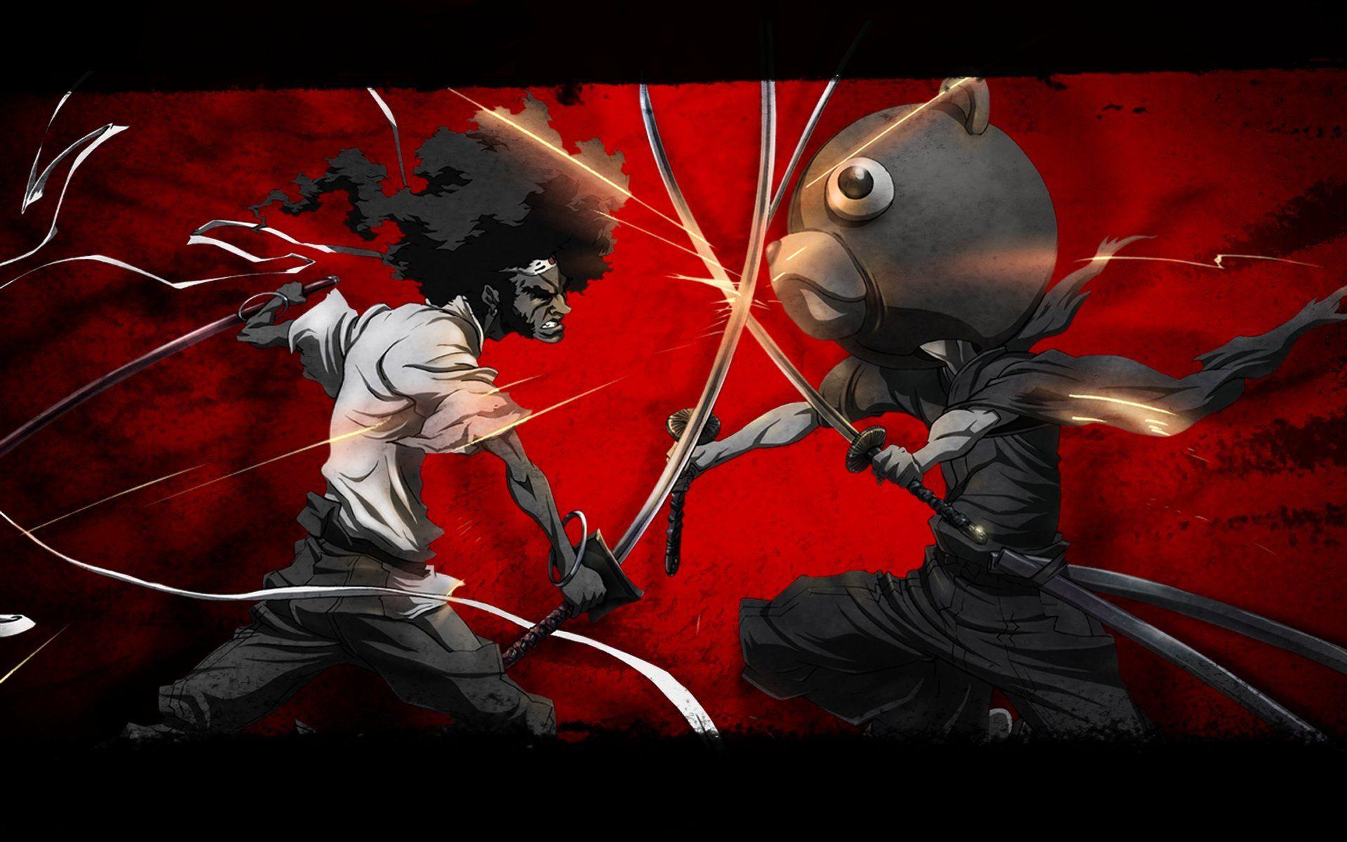 Epic Anime Fighting Wallpaper High Quality Resolution. Afro samurai, Horror movie art, Samurai anime