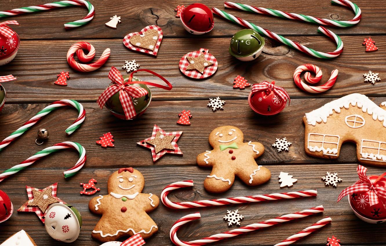 Wallpaper merry christmas, cookies, decoration, gingerbread