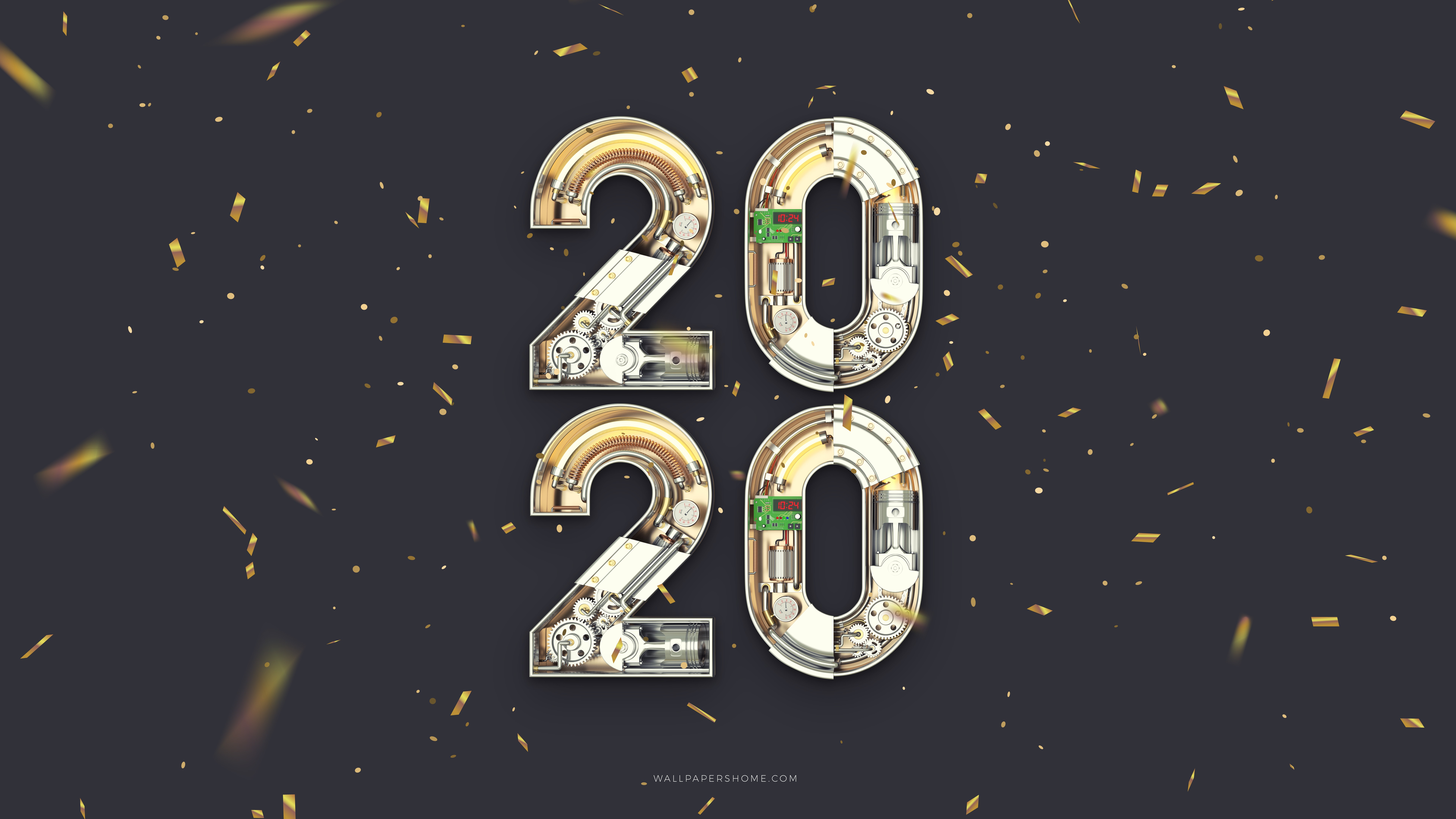 Wallpaper New Year 2020, Christmas, poster, 8k, Holidays
