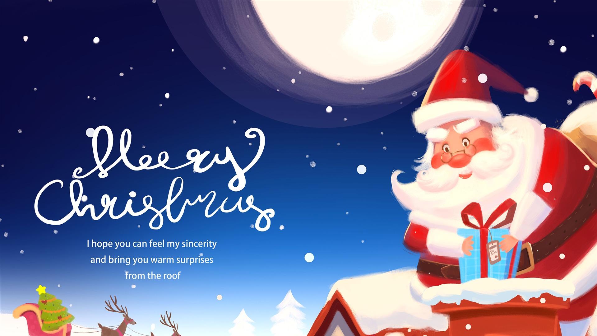 Merry Christmas Greetings Card Picture Wallpaper