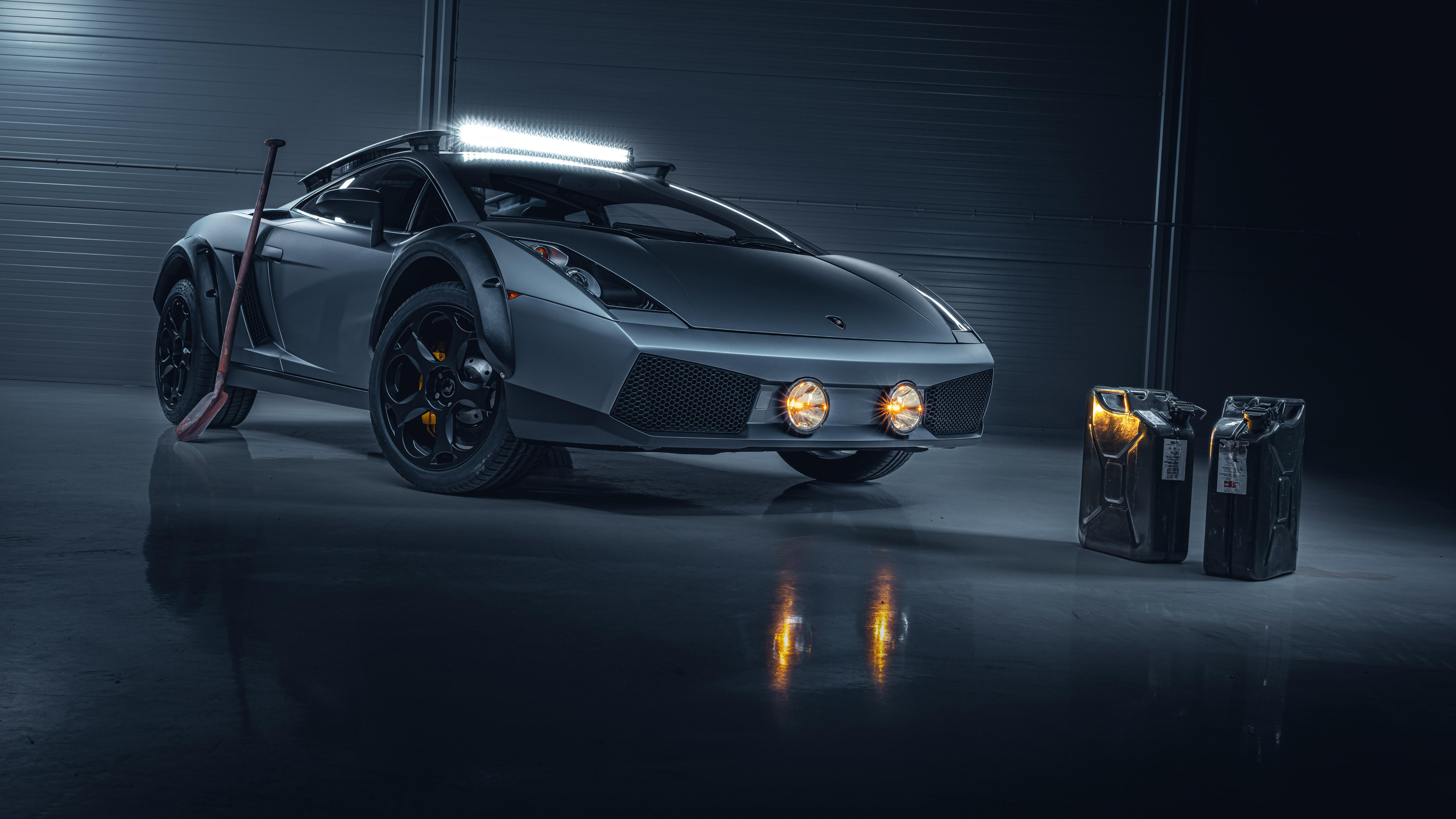 Lamborghini Gallardo Offroad 2019 4K Wallpaper. HD Car