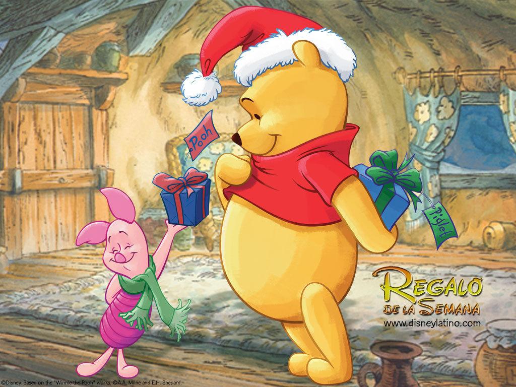 Free christmas desktop wallpaper: Winnie the Pooh Christmas