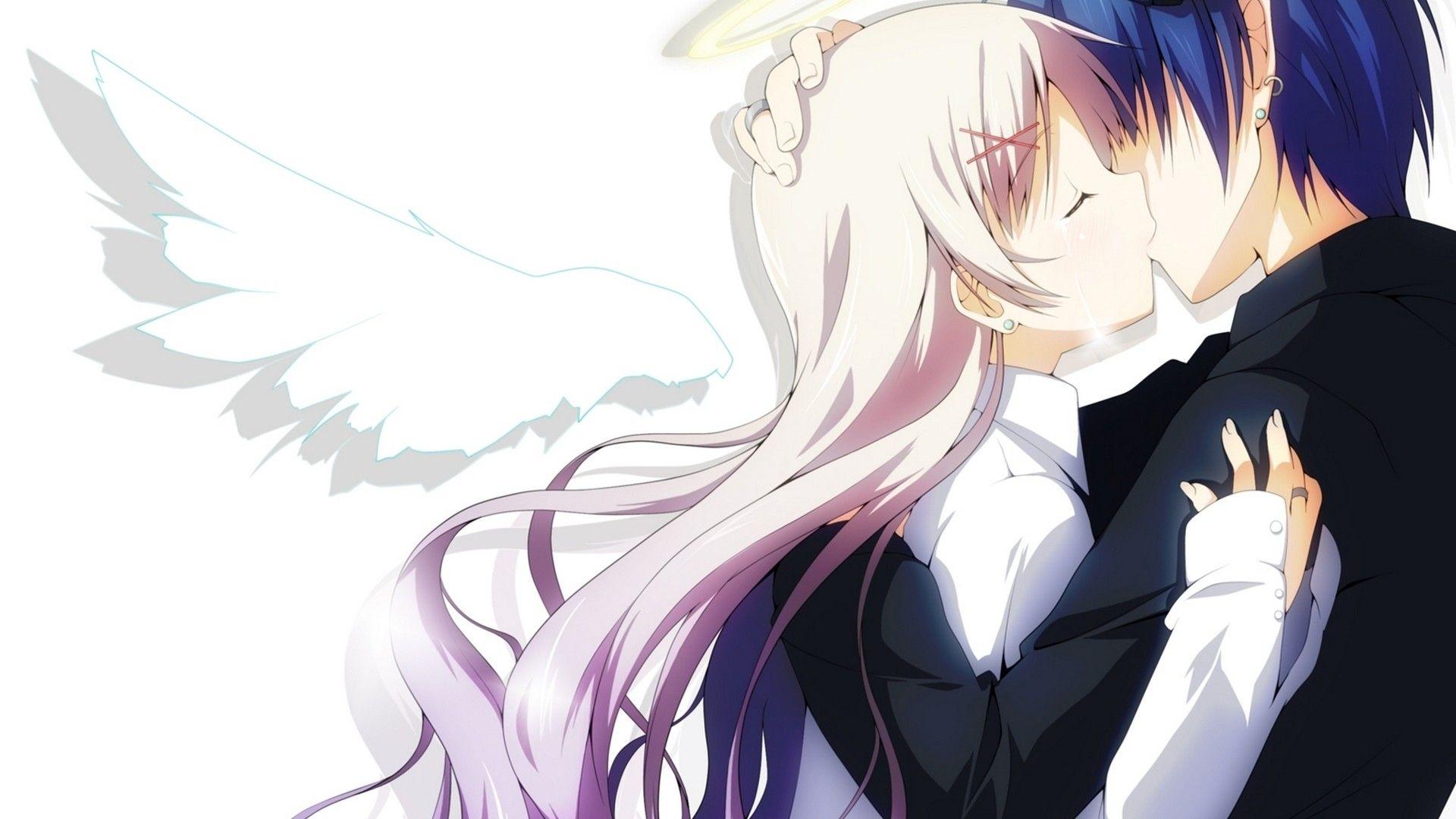 Anime couple cute kiss  Anime couples - image #1017505 on