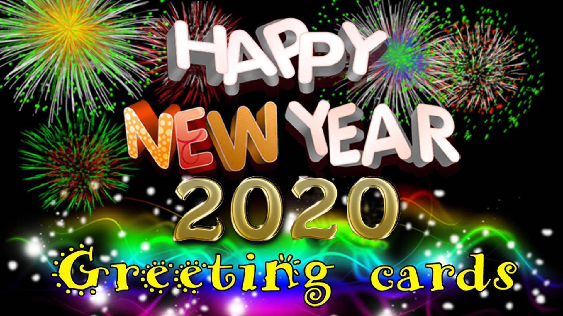 Happy New Year 2020 Greetings Cards Desktop Wallpaper HD