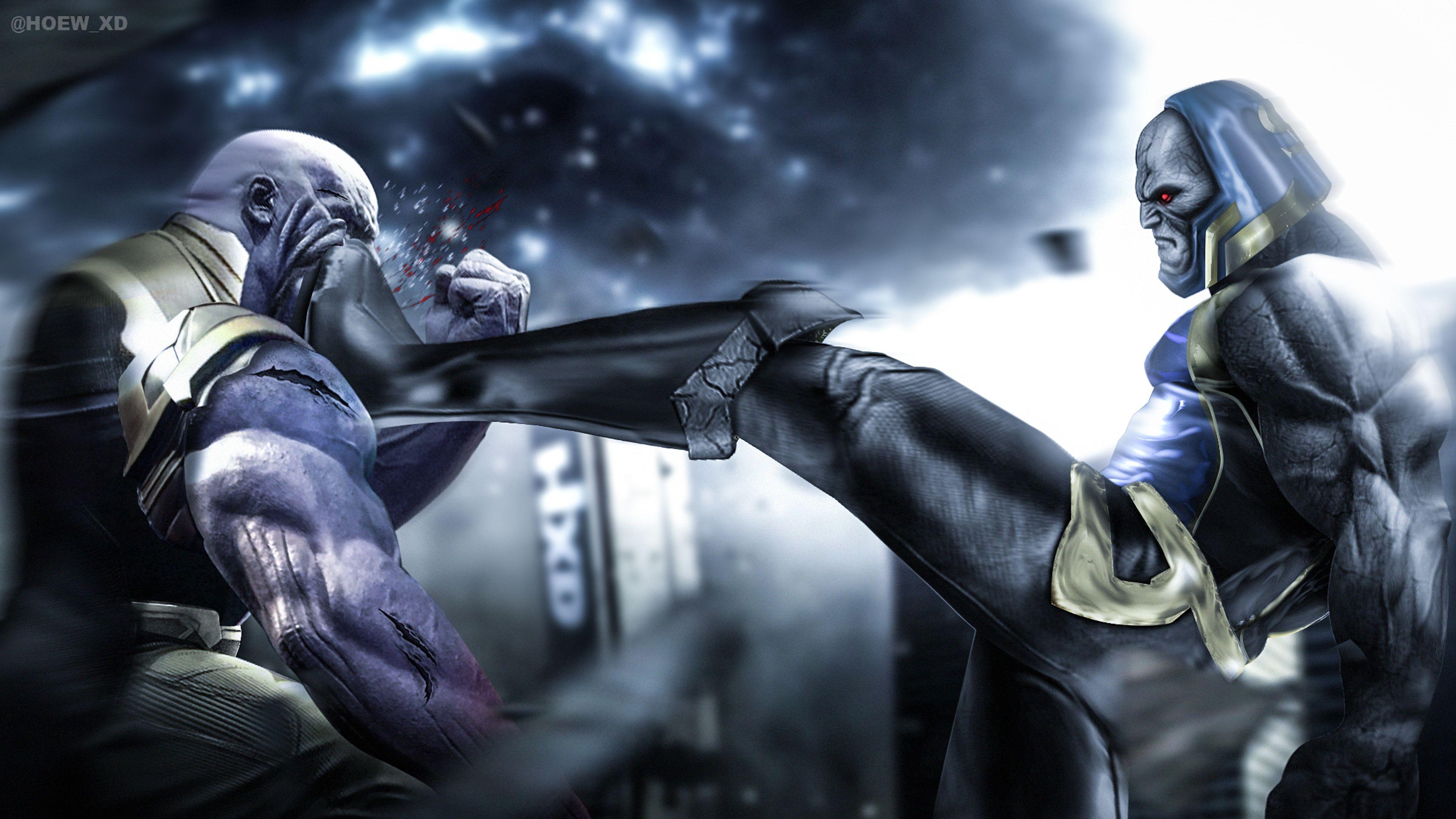 Thanos Vs Darkseid 4k Thanos Wallpaper, Supervillain