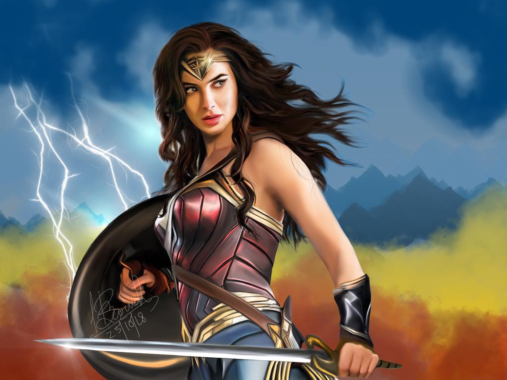 Wonder Woman Fan Art 10k Wallpaper HD, 4k, 5k, 8k