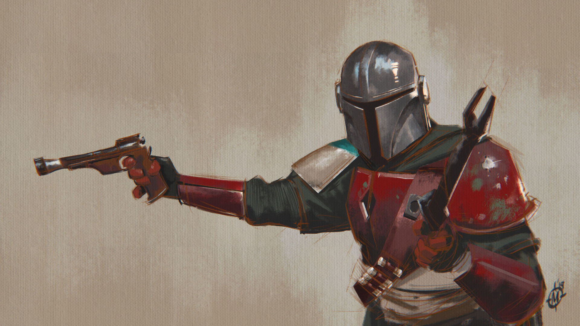 Mandalorian Minimalist Wallpapers - Wallpaper Cave