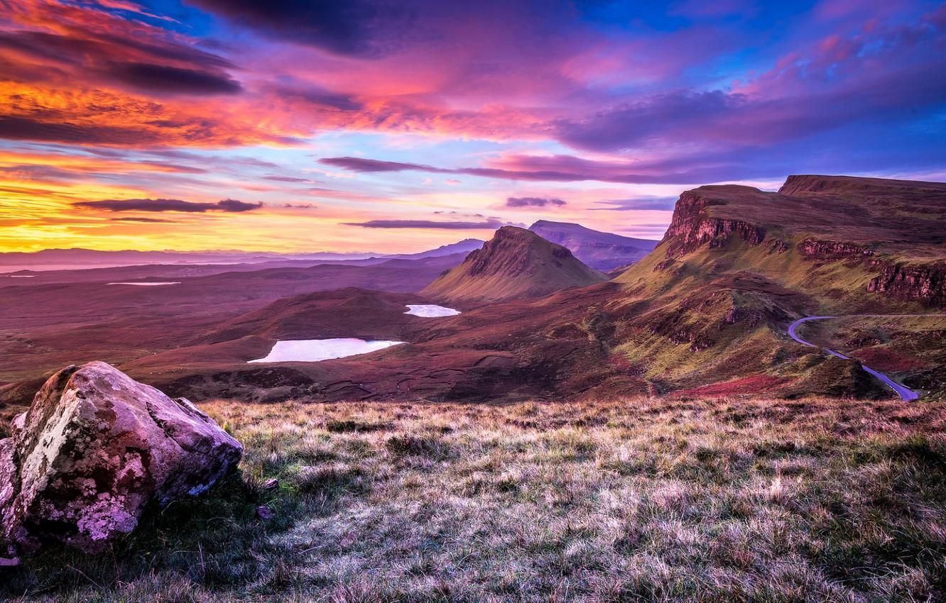 Wallpaper sunset, Scotland, Scotland, Isle of Skye image