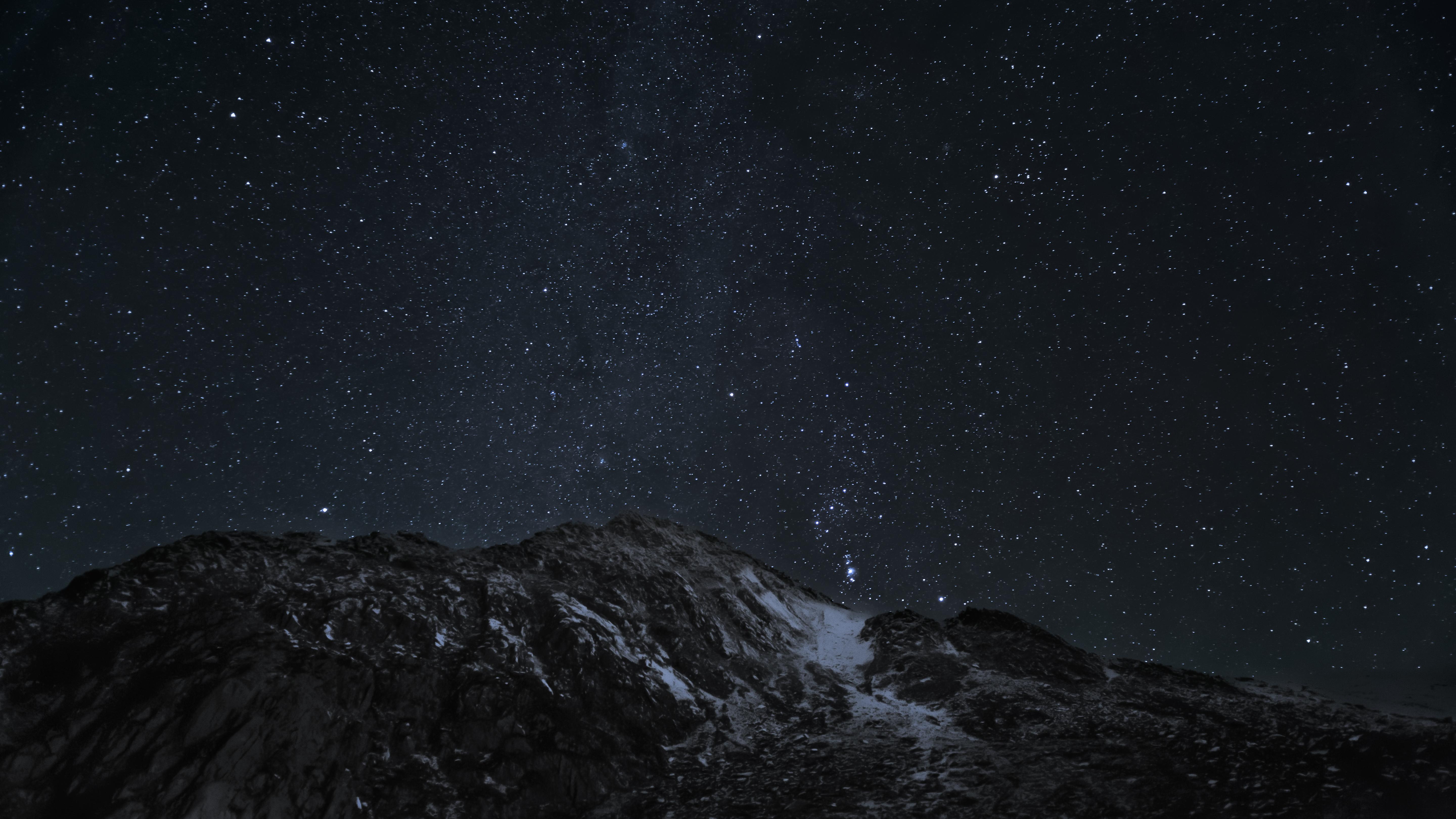 Starry night 5k Retina Ultra HD Wallpaper. Background Image