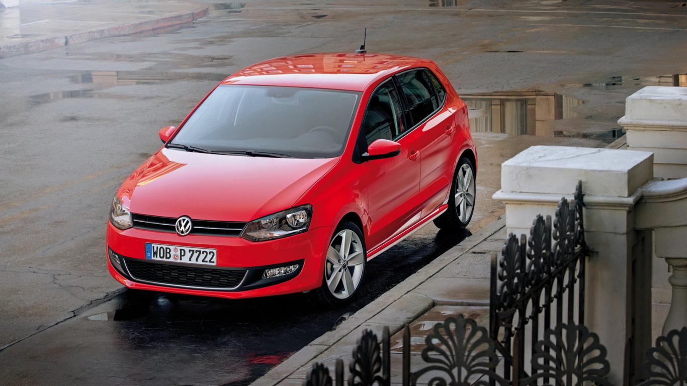 New car Volkswagen Polo (Polo) 2014 Desktop wallpaper 1366x768