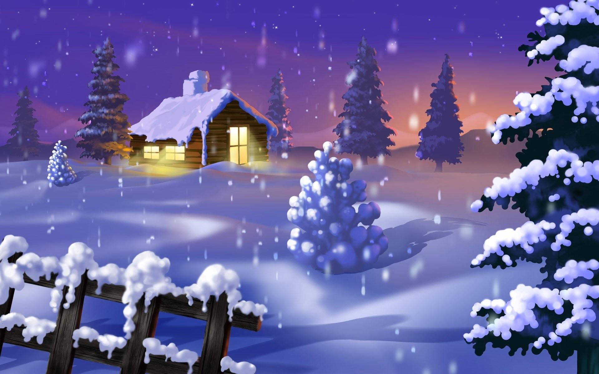 Snowy Christmas Wallpaper