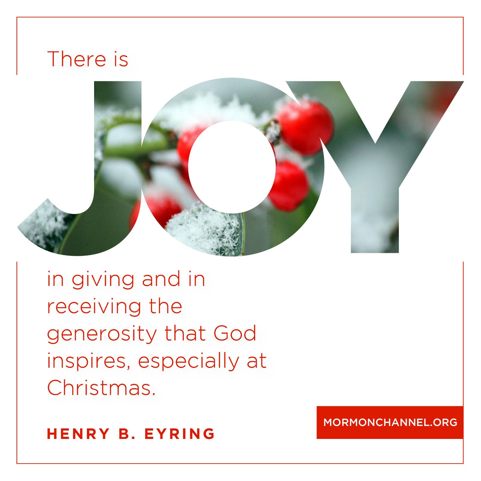 Joy in Giving
