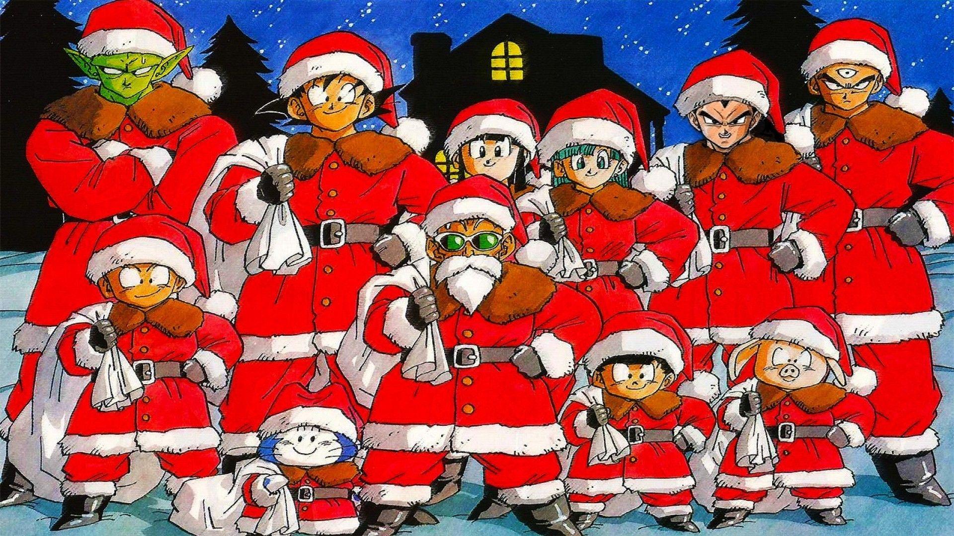 Goku Christmas Wallpaperwalpaperlist.com