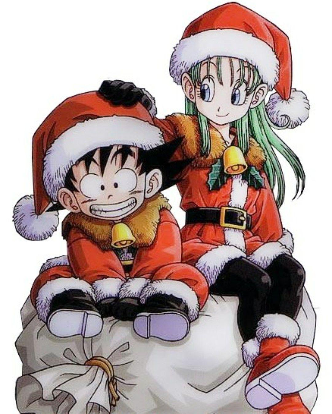 Goku & Bulma Merry Christmas. Anime dragon ball, Dragon
