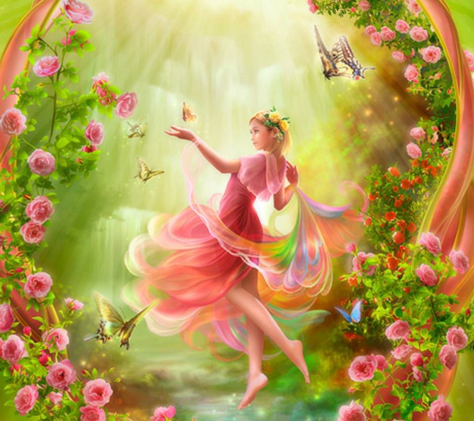 Butterfly Dreamer wallpaper