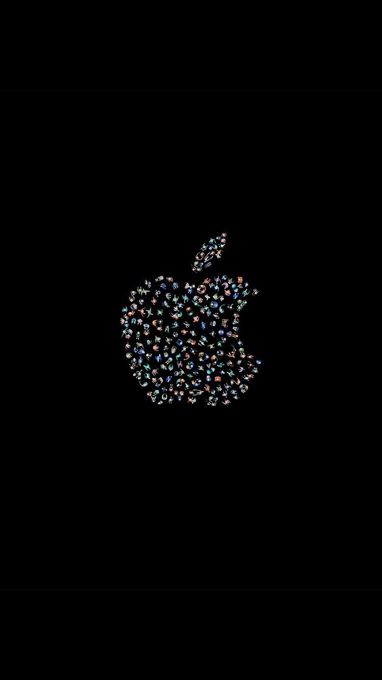 Wwdc Apple Logo Dark Black Minimal Illustration Art