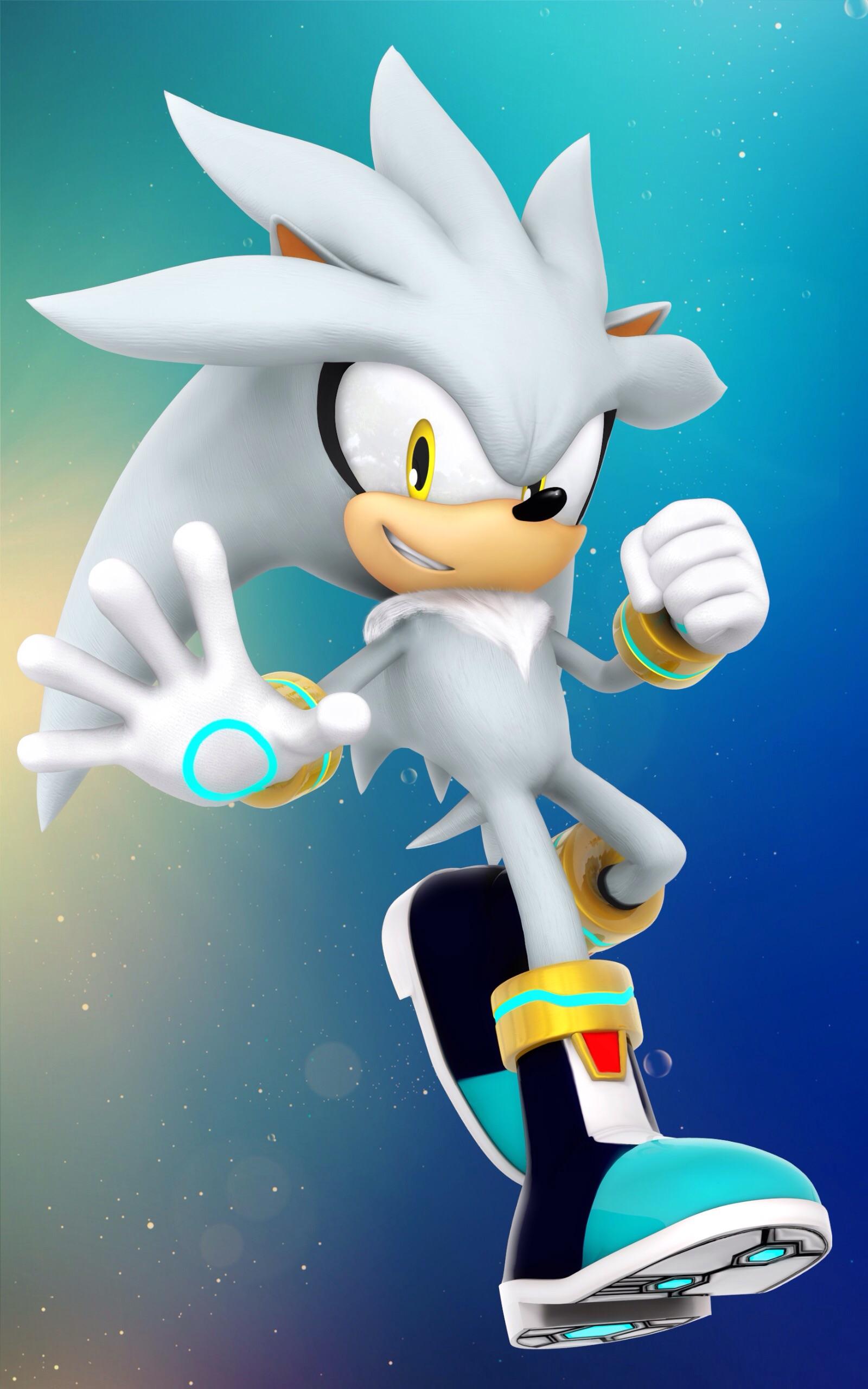Silver the Hedgehog wallpaper (just a paste)