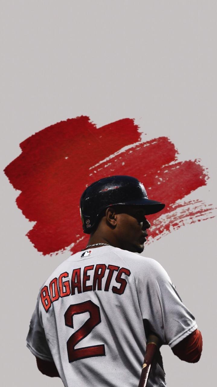 Xander Bogaerts, Boston Red Sox, MLB, Red Stone Background, Dutch Baseball  Player, HD wallpaper