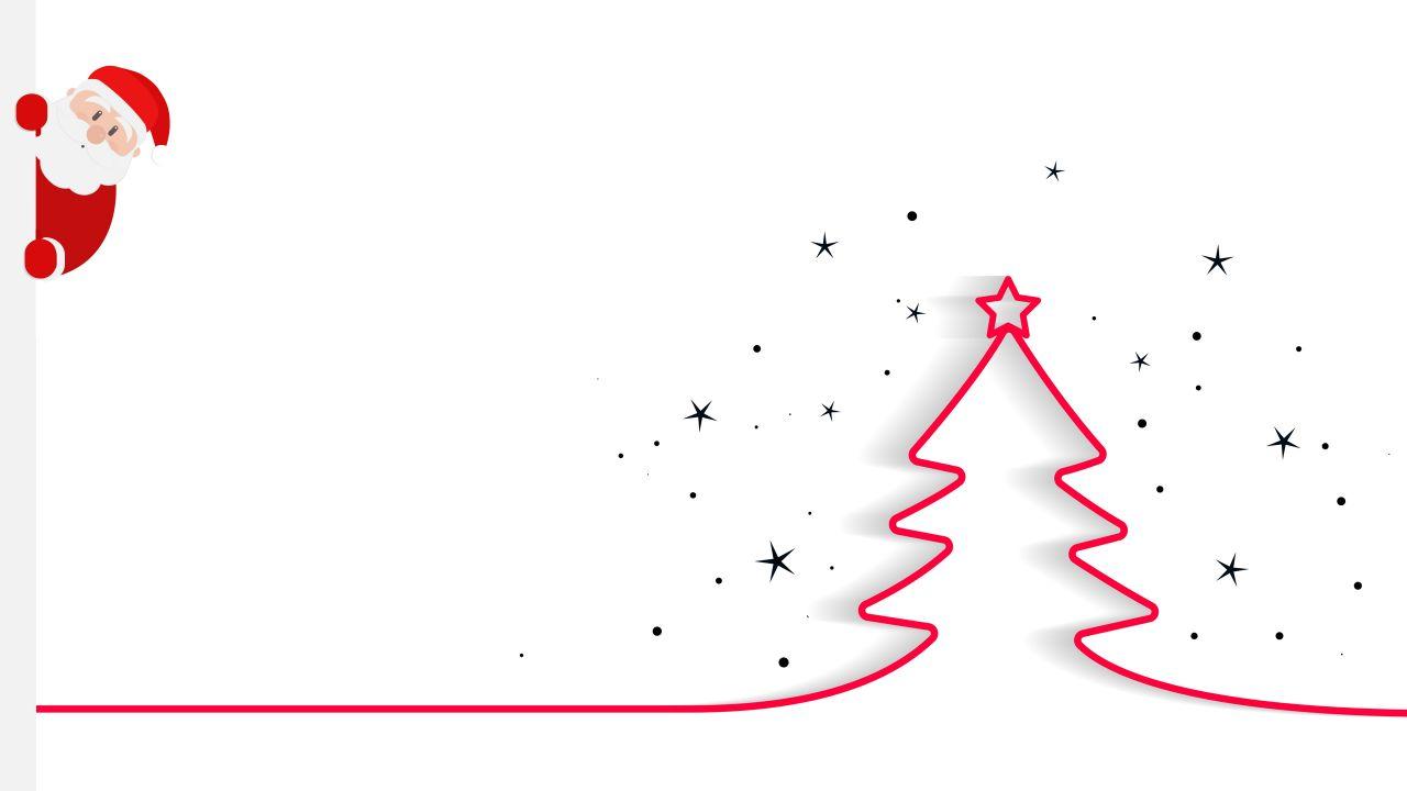 Wallpaper Santa Claus, Christmas tree, Minimal, HD