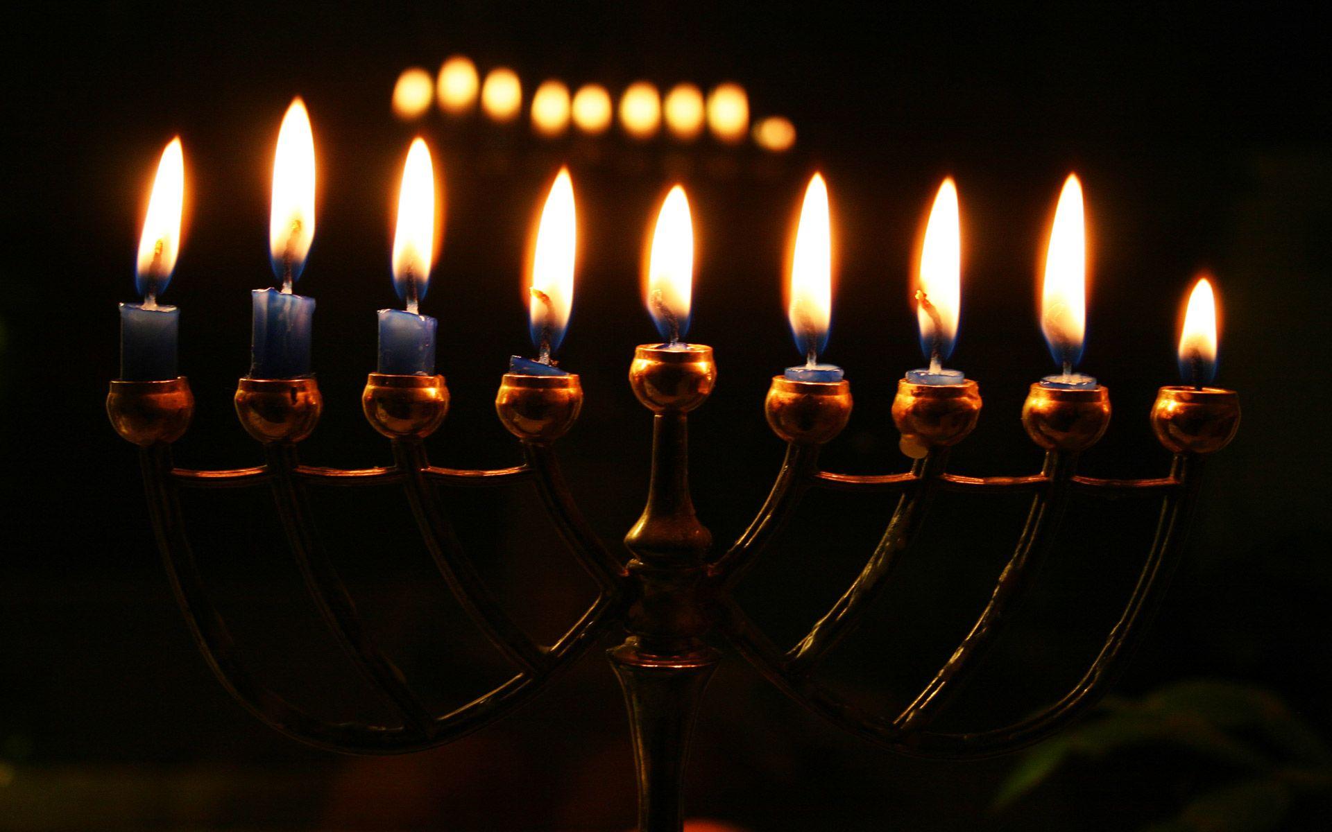 Hanukkah Abstract Background Jewish Holiday  Happy Hanukkah Wallpaper with  glowing bokeh lights Stock Photo  Alamy