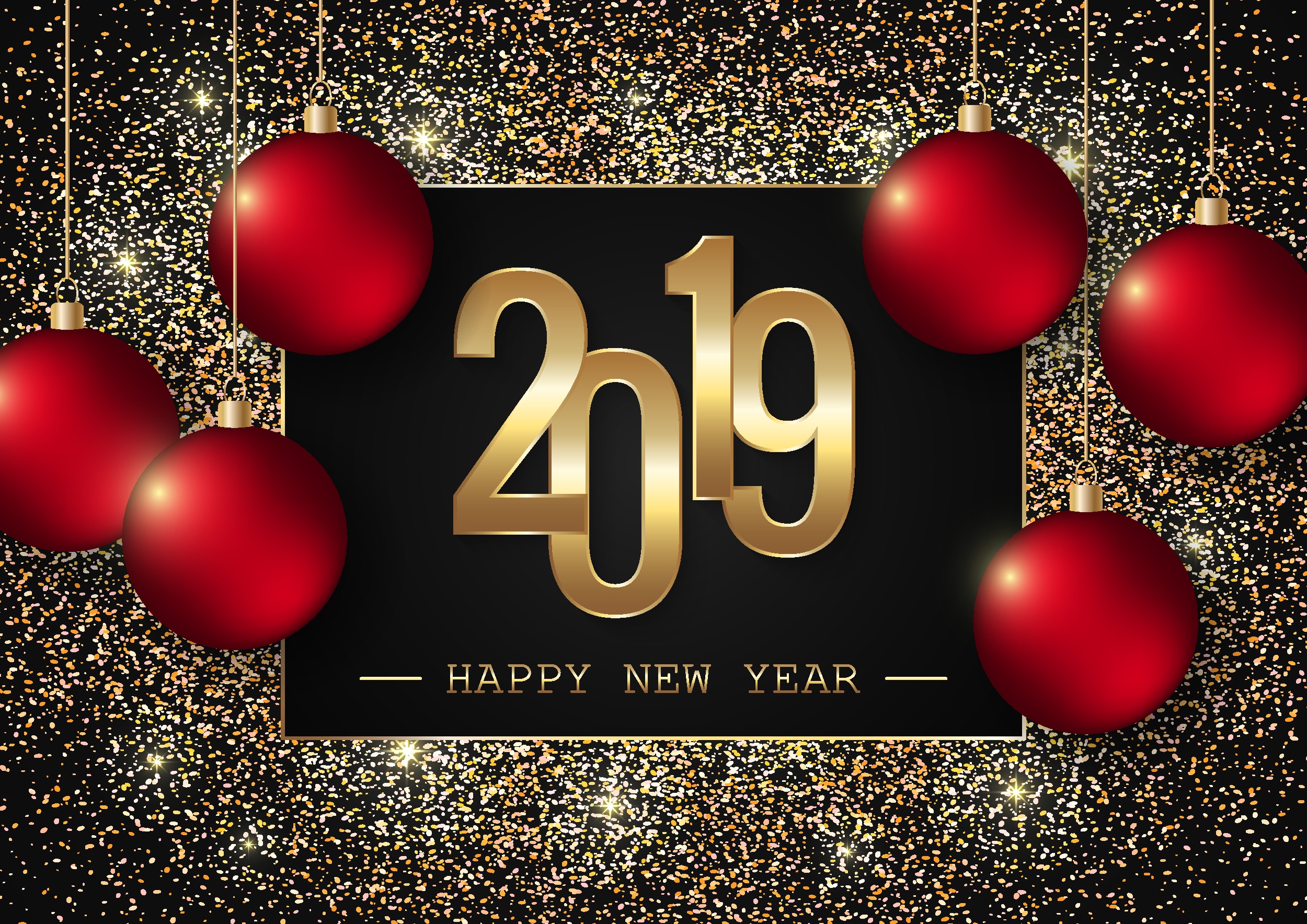 New Year 2019 HD Wallpaper. Background Imagex1768