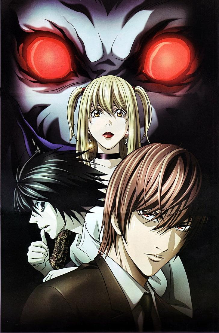 HD wallpaper: Death Note, Yagami Light, anime, Lawliet L, Amane