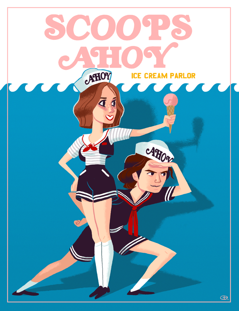 The Blot Says.: Stranger Things “Scoops Ahoy” Gicle Print