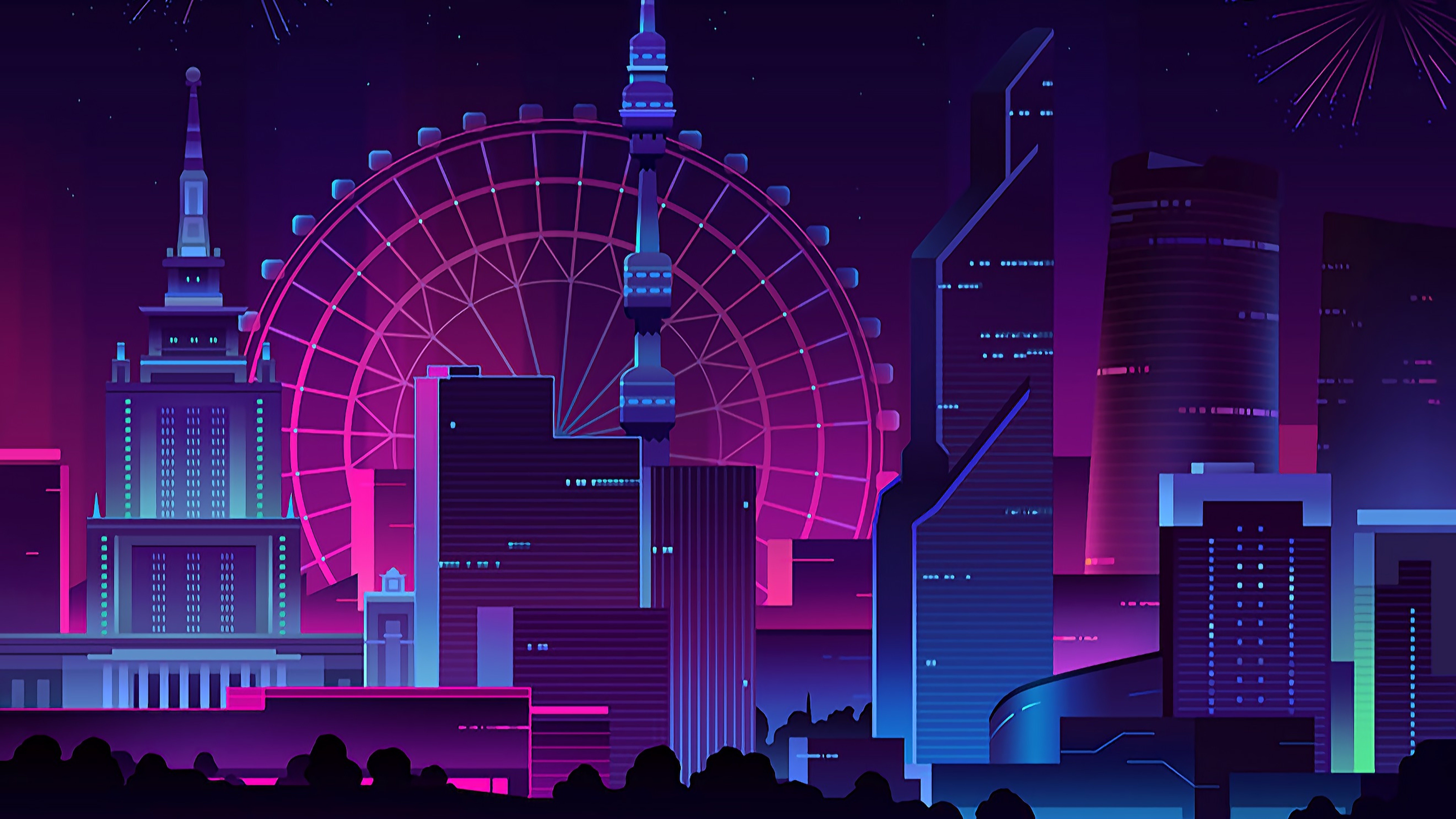 Neon Retro 4k Wallpapers Wallpaper Cave