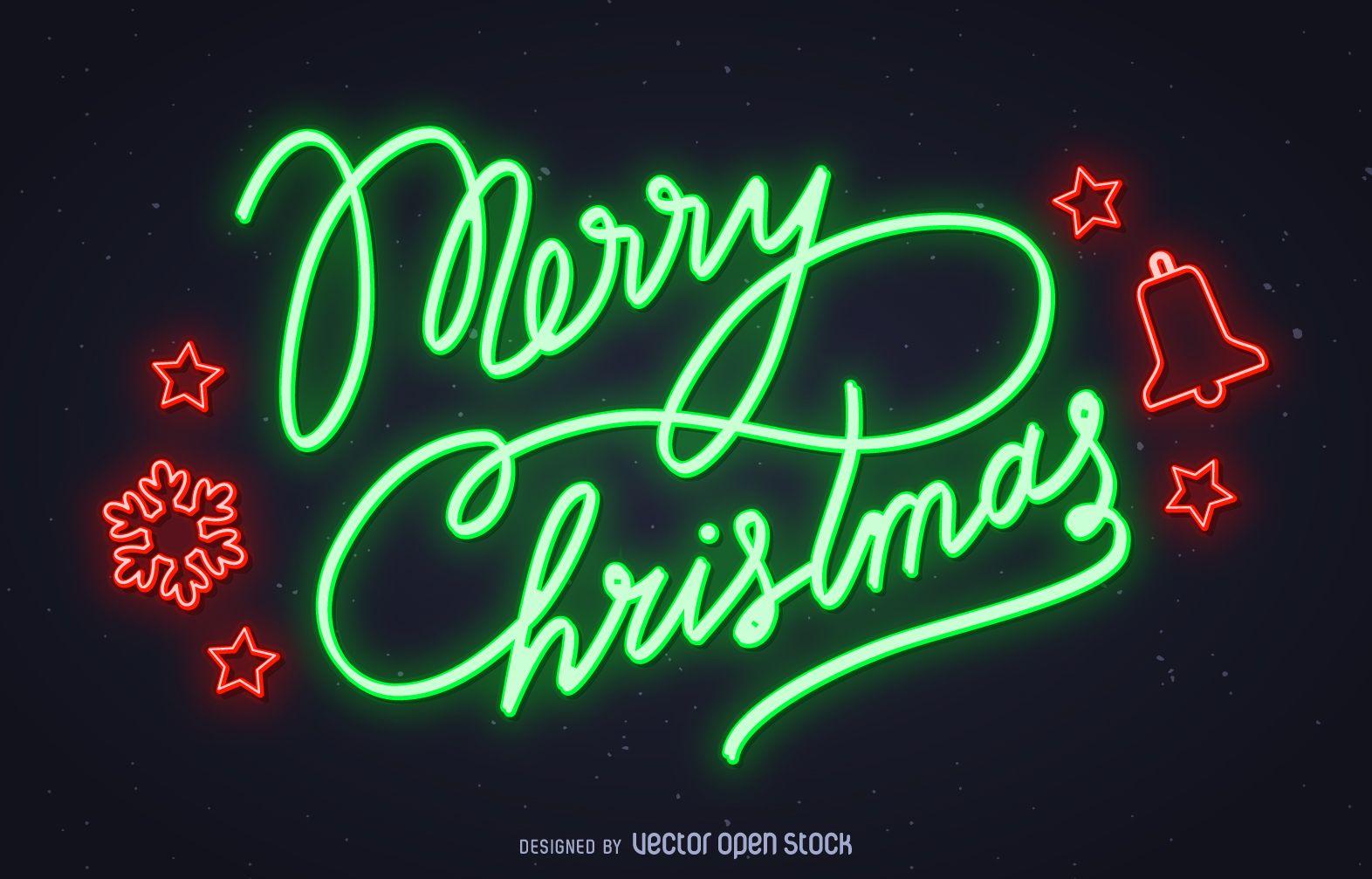 Bright neon sign that says Merry Christmas in green and has drawn elements in red. Colors. Merry christmas sign, Christmas tree wallpaper iphone, Christmas signs
