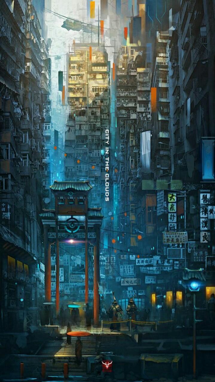 Cyberpunk Art HD Phone Wallpapers  Cityscape wallpaper, Cyberpunk