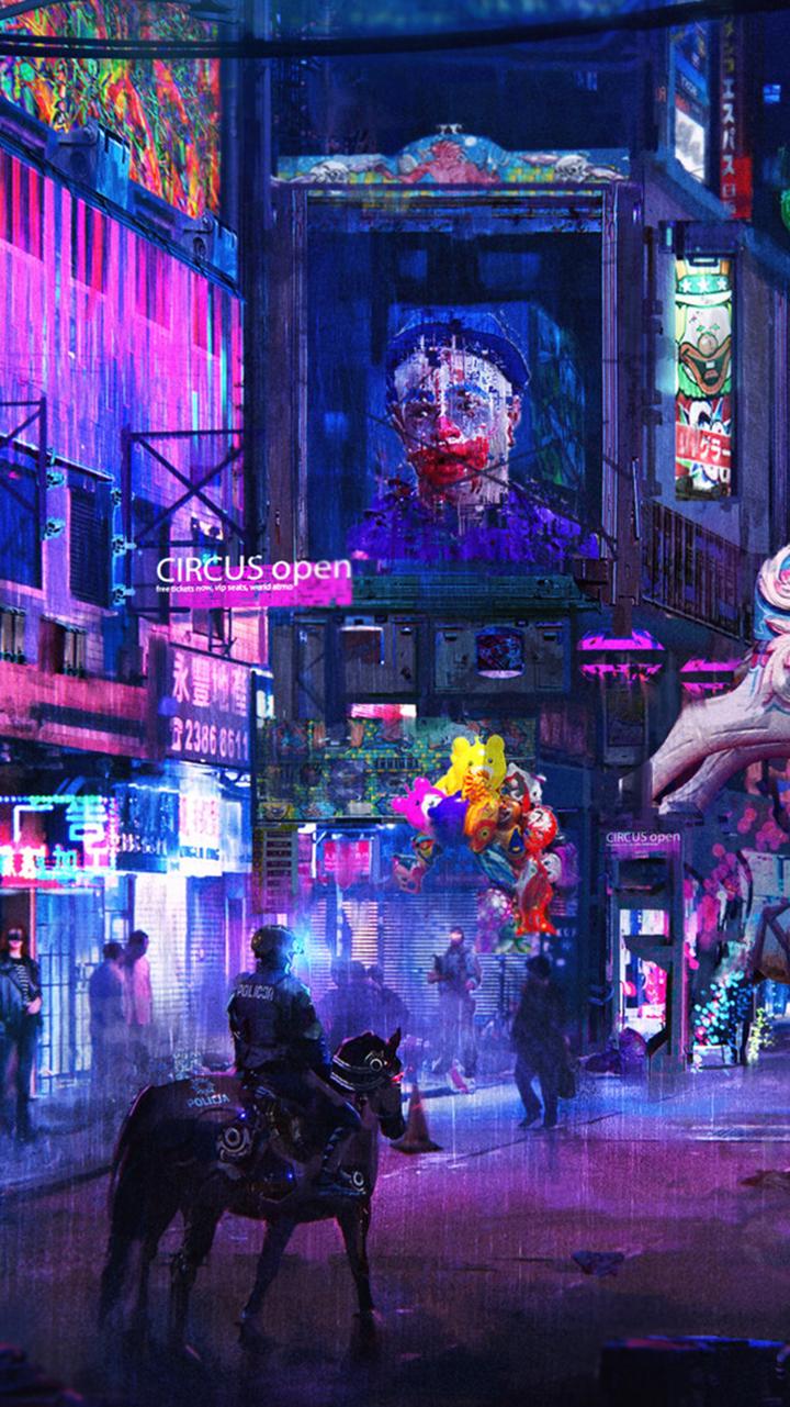 Cyberpunk phone wallpaper