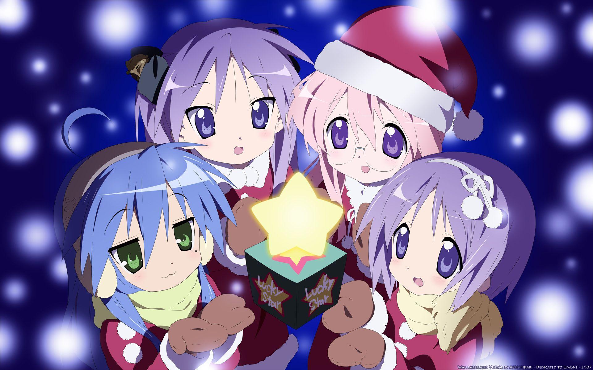 Anime Christmas wallpaper. Anime, Lucky star, Lucy star