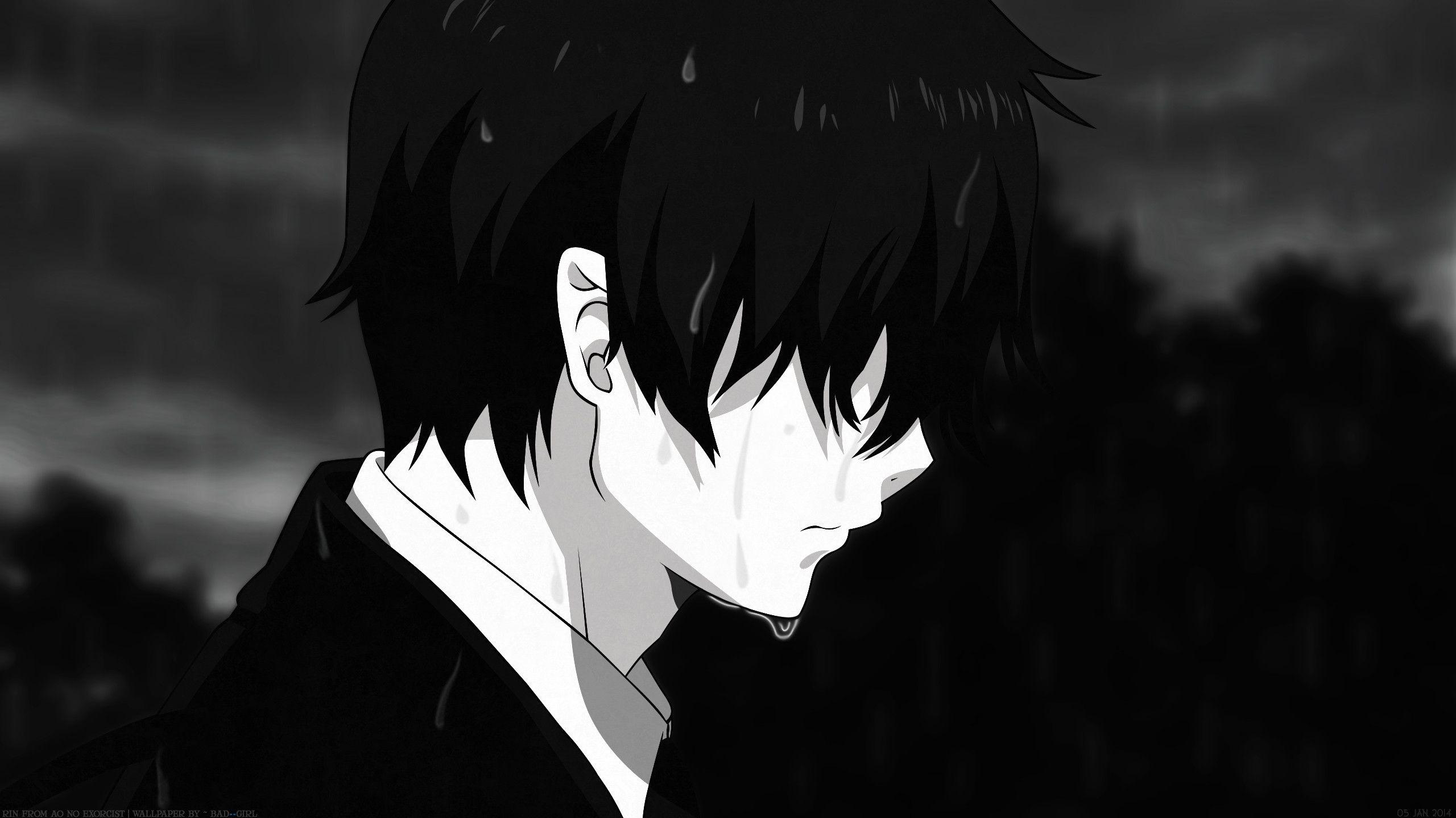 Gambar sad boy anime
