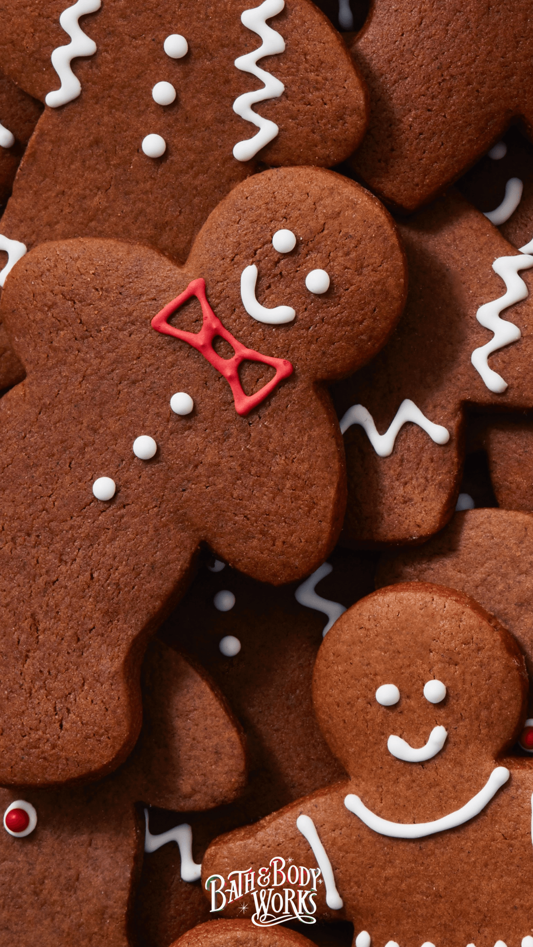 Gingerbread Cookie iPhone Wallpaper. Christmas