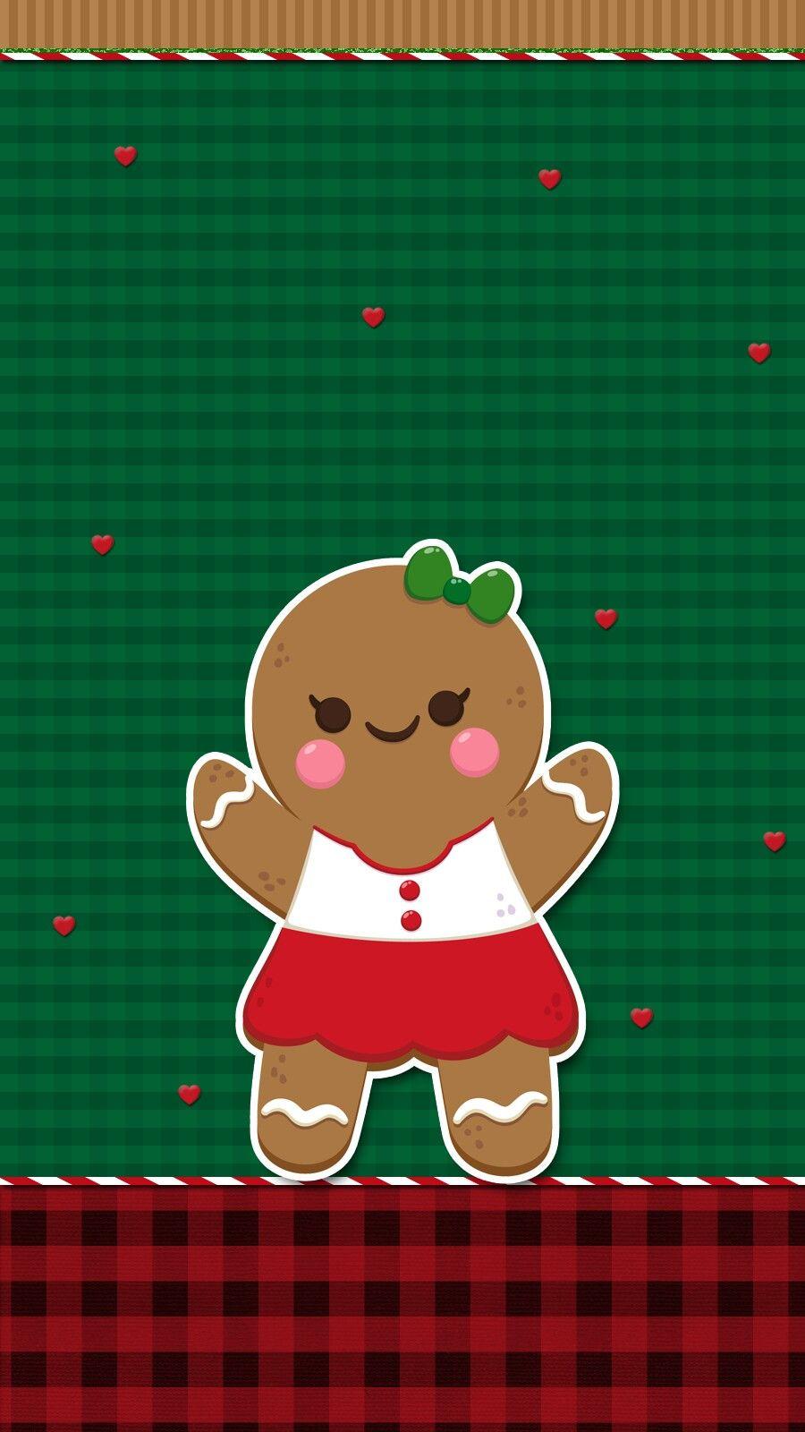 Gingerbread Cute Christmas Wallpaper Free Gingerbread
